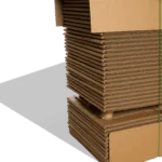 Cajas apiladas con almohadillas de núcleo