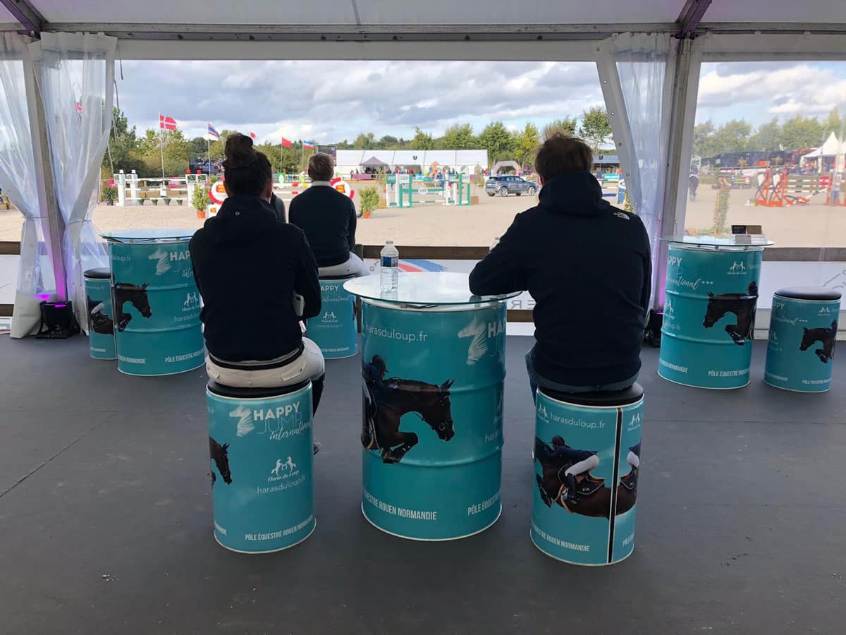 GREIF SPONSORS HORSE JUMPING EVENT WITH BRANDED DRUMS