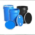 an assortment of tapered side plastic drums showing a wide range of offerings