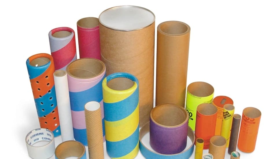 White cardboard various sizes kraft craft paper tube textile roll core  packaging