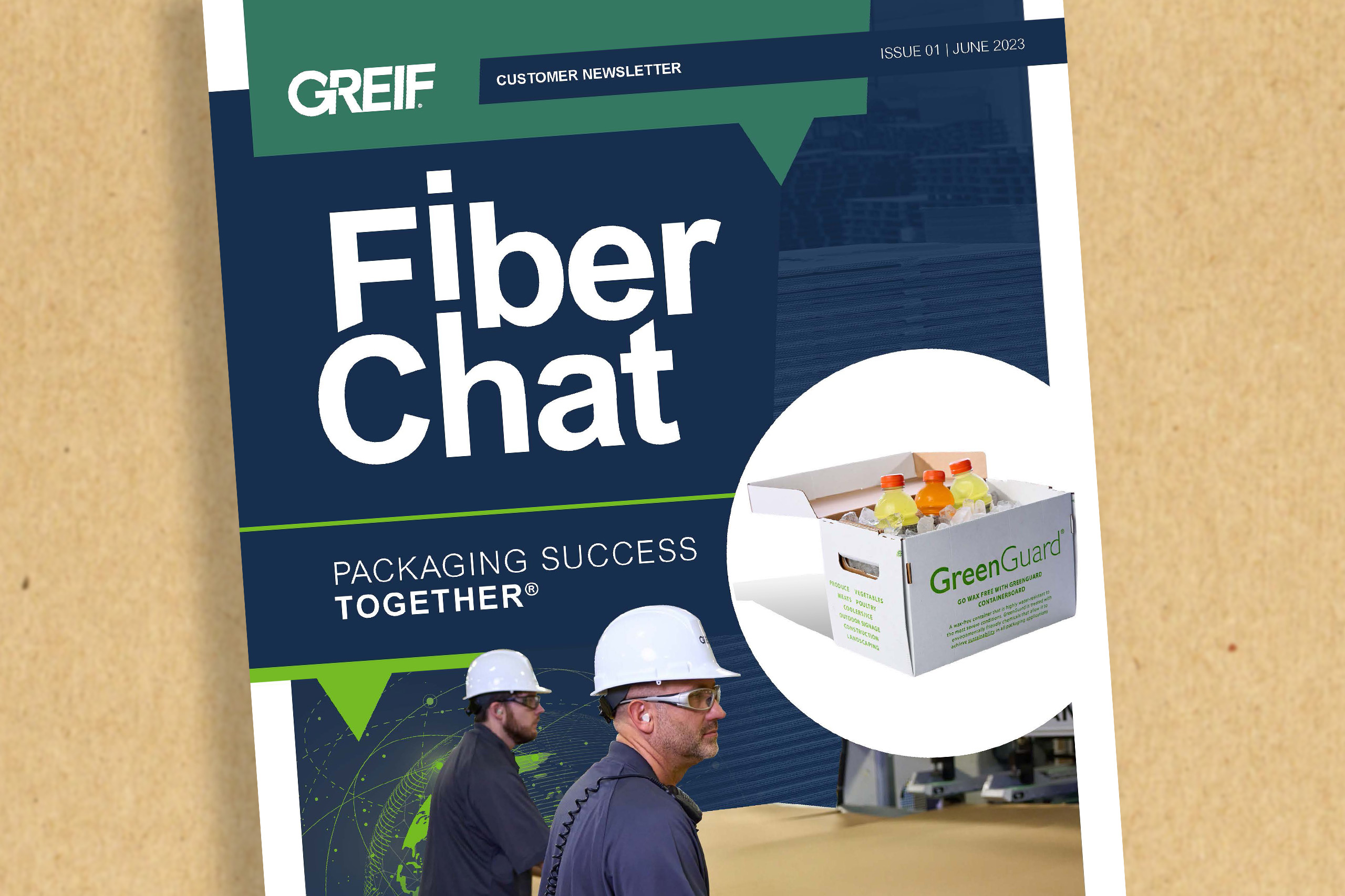 cover of greif's digital publication - Fiber Chat