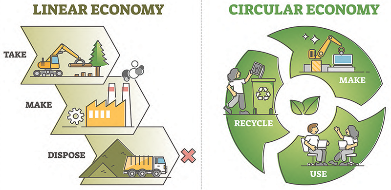 A graphic explaining circularity