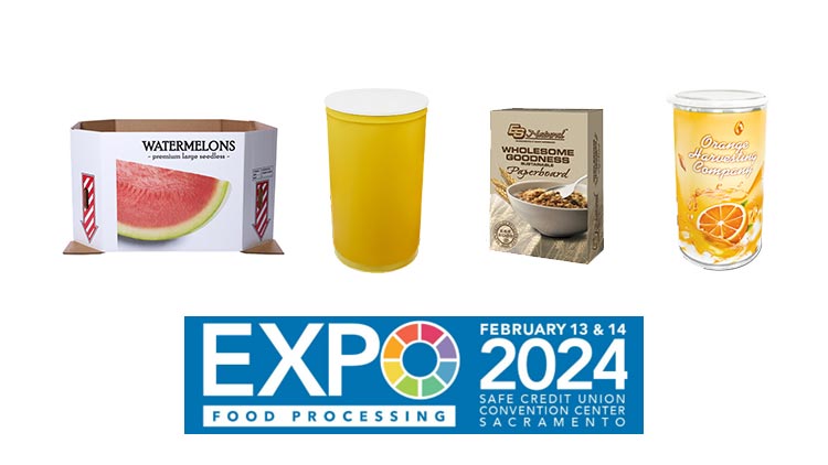 food expo graphic with products that will be featured there by Greif
