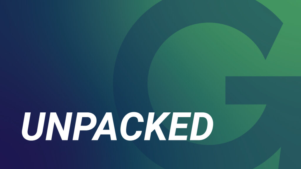 unpacked is a newsletter from Greif and this image is a branded image for sharing the page