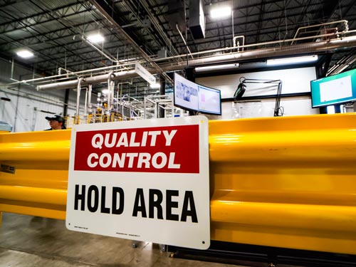 quality control hold area