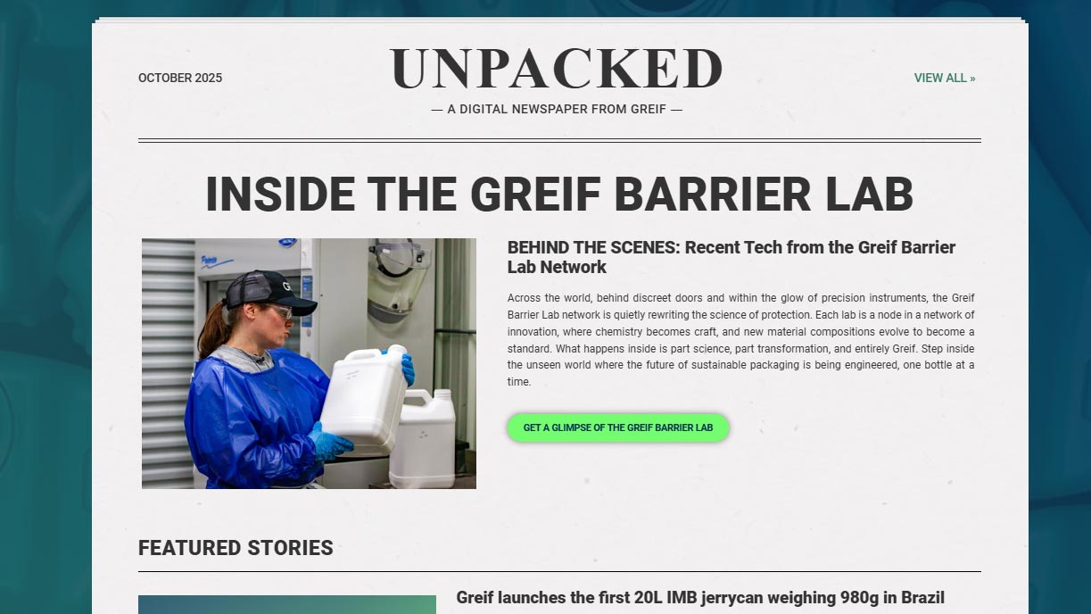 A simulated newspaper front page