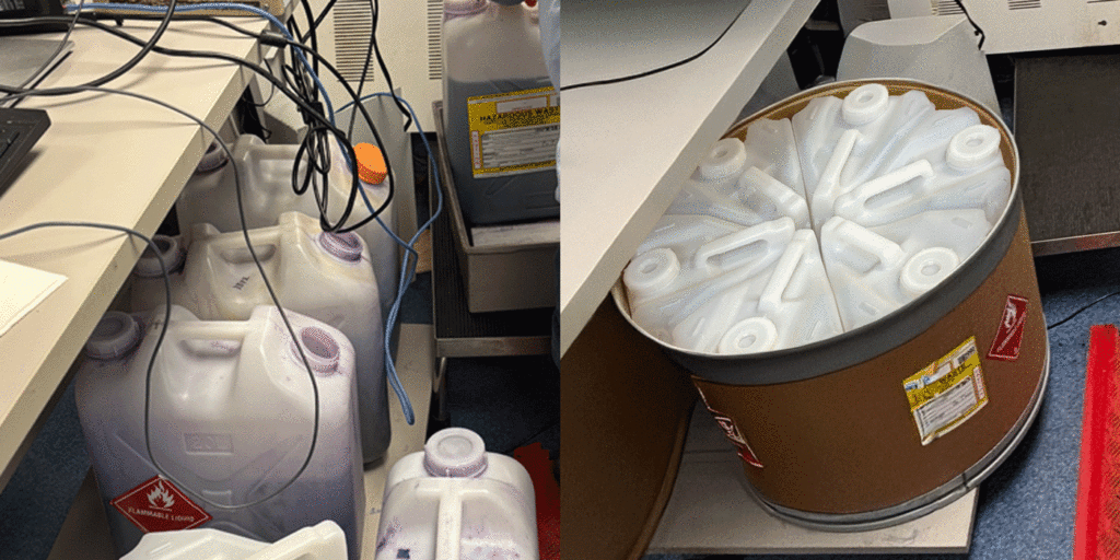 showing the same lab before and after the implementation of ModCan